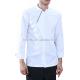 OEM Service Breathable 100% Cotton Chef Uniform White and Black Chef Coat