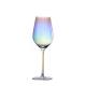 Electroplated Rainbow Wine Glass , Transparent Burgundy Wine Glass Decanter Set