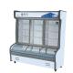 Restaurant Barbecue Commercial Upright Freezer Glass Door for Food Beverage Dishes
