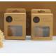 Tuck Flap Punch Partition CMYK Kraft Paper Gift Boxes Paper Box with Window