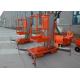 Aerial Work Platform Lifter For Painting Incline Aluminium Alloy Electric Hydraulic Mast Telescopic Lift
