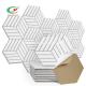OEM Hexagon Acoustic Panels White Art Decor Sound Proof Padding Wall Tiles Odorless