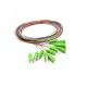 SC / APC Fiber Optic Pigtail , 2 M Fiber Jumper Cables 12 Colors Opitional