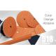Abrasive Ceramic 6 Inch Round Sanding Discs With Holes Orange