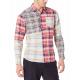 Mix Plaid checked Mens Casual Linen Shirts XS~XXXL With 48% Cotton