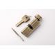 Antique Brass Door Lock Cylinder 80mm 3 Keys Fixing Screws Mortise Locking Devices