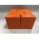 Orange Packaging Paper Gift Box FSC Rectangular Cardboard Box