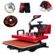 Heat Press Machine Heat Transfer Machine Digital Sublimation 15 in 1 for T-Shirt Mug Hat Plate