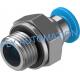 Male Thread  Push In Pneumatic Tube Fittings QS-G1/8-4 186095 4052568039141