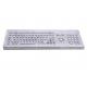 106 Keys Industrial Metal Keyboard With Trackball Stainless Steel Material