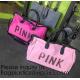 Pink Color Nylon Waterproof Handbag Large Capacity Carry-on Bag Durable