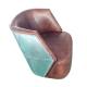 Brown Vintage Aluminium Aviation Leather Chair For Home Office