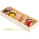 9 OZ Compostable Food Containers, 100 Rectangle Wooden Bento Boxes-With Window Lid, Grease Resistant, Natural