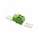 PC ABS Shell LC To LC Coupler Single Mode Green For FTTH FTTB FTTX Network