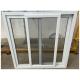 Double Sliding Mesh Flush Sash PVC Sliding Window Clear Tempered Glass Window
