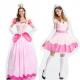 PERFORMANCE Cosplay Costume Halloween Rave Party Mario Princess Toadstool Peach Game