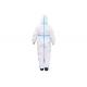 Breathable Disposable Work Coveralls , Waterproof Non Woven Isolation Gown