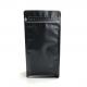 Custom Printed Matt Black Aluminum Foil 250g 1kg 12oz With  Flat Bottom Coffee Bag