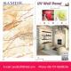 High gloss fake/artificial marble for home wall decoration with size 1220*2440*6/8/9mm