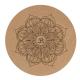 Yuelin Natural Round Cork Yoga Mat Eco Friendly Slipproof 3mm Thick