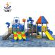 Anti UV Water Park Playground Equipment Galvanized Sandblasting