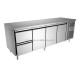 Air Cooling 2 Drawers 3 Doors Under Counter Drawer Chiller Commercial Stainless Steel Refrigerator Under Counter Chiller