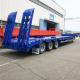 60T Tri Axle Low Bed Truck Trailer For Excavator Transport
