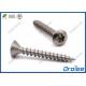 Torx Oval Head Stainless Steel Wood Screw, SS304/316/18-8, Coarse Thread