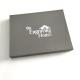 Gold Foil Packaging Book Shaped Box Matte Silver Logo  For Documents Magnetic Closure