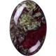 Natural Dragon Bloodstone Oval Shaped Craft Stone Dragon Bloodstone Palm Gemstone for Home Decoration