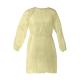 Yellow Protective PP Isolation Gown High Structure Strength Ultra Low Linting