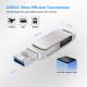 High Quality 3 in 1 Fast Transfer USB Flash Drive with USB 3.0, Type-C and Lightning Connector