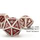 DND metal dice, Dragon and Dungeon polyhedral RPG dice, 7 tabletop game dragon scale dice