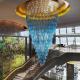 Ceiling Mounted Hotel Lobby Chandelier For Hotel Drop Pendants