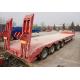 TITAN 4 axle low bed semi trailer 100 ton 120 tons low loader truck trailer