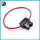 SL-708A ATC ATO 30A In Line Fuse Holder 16 Gauge Wiring Harness 12V Standard Plug Socket