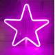 Pink LED Flexible Strip Lights / LED Star Sign Wall Decor For Party , Christmas , Birthday