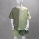 French Terry Patchwork Clothes 260gsm Teen Boys Color Tee And Short Set