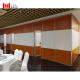 320KG Load Bearing Office Partition Wall 65mm Yellow Wooden Dividing Wall
