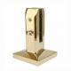 Gold Stainless Steel Swimming Pool Fence Balustrade with Square Glass Railing Spigot