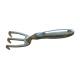 10 Length Garden Three Prong Rake One Piece Design For Uprooting Weeds