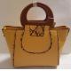 Hot Sale Fashion Handbags Women bags Designer Handbags with wood handle for Women Leather PU Bag Crossbody and Shoulder