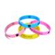 OEM Glow in the dark printed custom design logo silicone bracelet wristband rubber