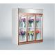 Commercial Fresh Flower Glass Door Freezer Multi - Climate Fan Cooling