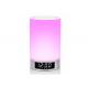 Bedside Bluetooth Speaker Alarm Clock With Gradient Changing Colorful Night Light