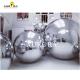 Inflatable Mirror Sphere Shaped Balloons 1m - 5m diameter For Advertising Activity