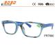 New design reading glasses printed in the frame ,made of PC ,suitable for women