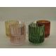 Embossed Pattern  Glass Tealight Holders Bulk for Wedding