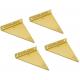 Zinc Plating Heavy Duty Triangle Bracket for DIY Floating Shelves Gold Shelf Brackets