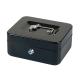 Black Metal Cash Storage Box With Money Tray And Key/Digital Lock